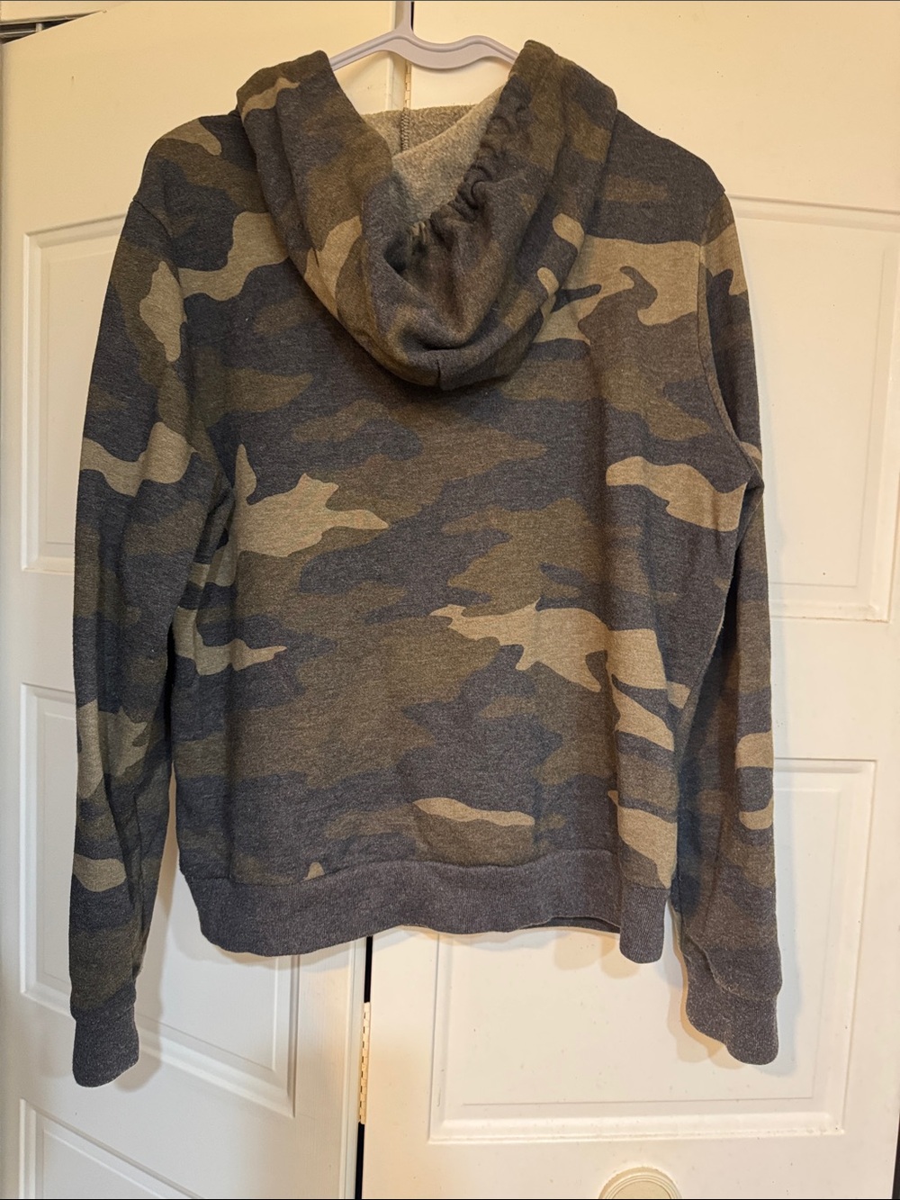 PINK Victoria's Secret Military Camo Hoodie and Short set - Olive Green - Picture 3 of 5